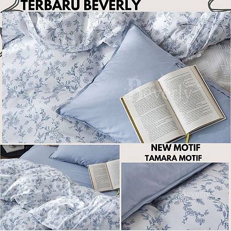 SILIKI Bedcover Set Sprei Katun CVC BEVERLY Motif Tamara